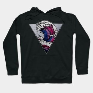 Bisexual LGBT Wave Hoodie